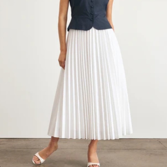 Tanya Taylor Dresses & Skirts - Tanya Taylor white pleated midi skirt